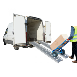 Removable aluminum car ramp CIMEX ALR1800 set of 2 - 244 x 45cm. / 1800 kg.