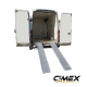 Removable aluminum car ramp CIMEX ALR3000 set of 2 - 238 x 30 cm / 3000 kg.