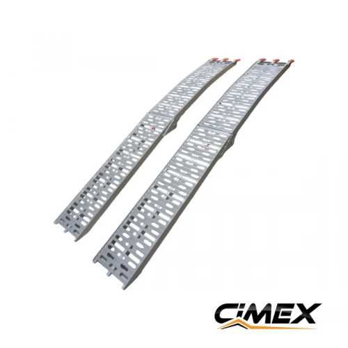 Foldable Aluminum Ramp CIMEX, Set of 2 – 223 x 28 cm / 680 kg Foldable Aluminum Ramp CIMEX, Set of 2 – 223 x 28 cm / 680 kg