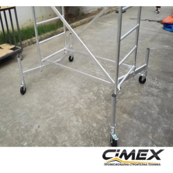 Aluminium Scaffold Tower on Wheels, 8 m