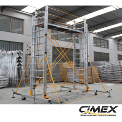 Aluminum pillar tower 6m
