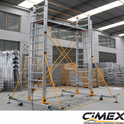 Aluminum pillar tower 6m