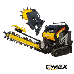 2 in 1 CIMEX BM-27PRO BeaverMax trencher and log cutter