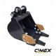 Digging bucket for mini excavator CIMEX CHE12RS-TB-300 - 300 mm Digging bucket for mini excavator CIMEX CHE12RS-TB-300 - 300 mm