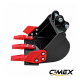 Excavation bucket for mini excavator CIMEX CHE12RS-TB-400 - 400 mm