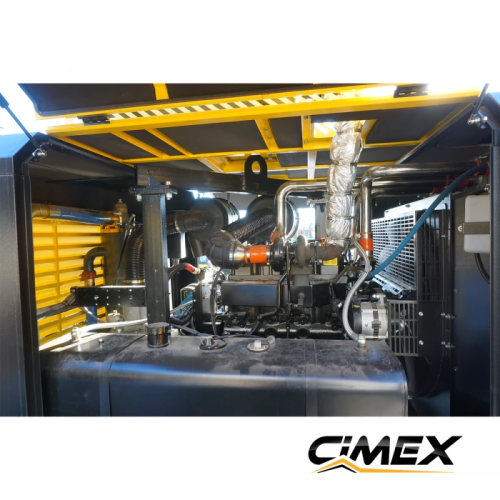 Mobile diesel screw compressor CIMEX DAC130 - 12 bar., 13.0 m3/min., 160hp. Mobile diesel screw compressor CIMEX DAC130 - 12 bar., 13.0 m3/min., 160hp.