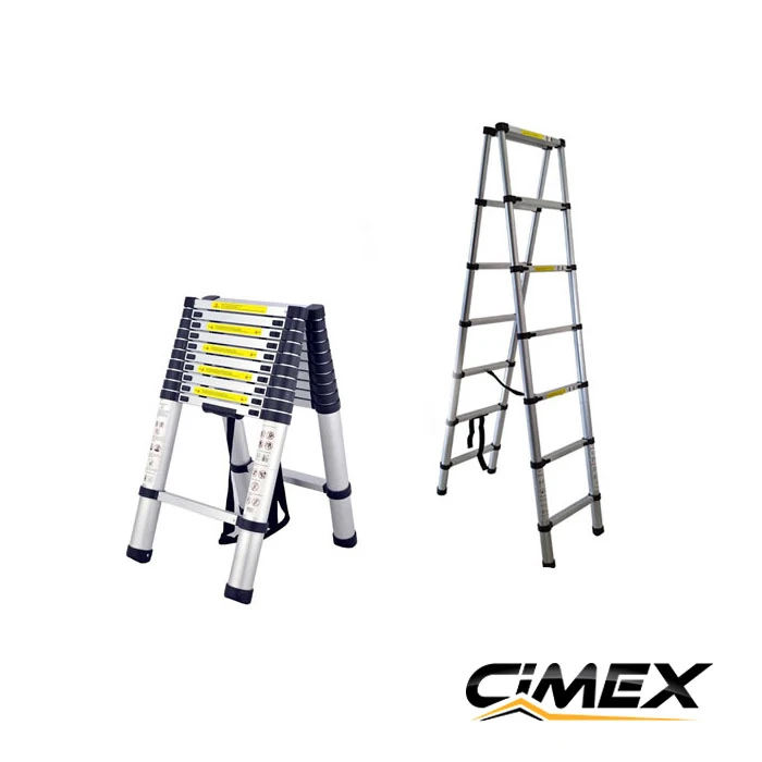 A-SHAPED LADDERS : Telescopic A-Frame Ladder 2.0 meters