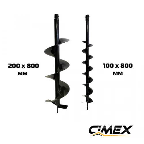 Petrol Earth Auger CIMEX EA250, 58 cc, 3.6 HP + 2 Augers (100 mm, 200 mm)