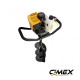 Petrol drill up to 250 mm. CIMEX EA250 with 3 drills (100, 150 and 250 mm) and extension 50 cm