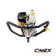 Petrol drill up to 250 mm. CIMEX EA250 with 3 drills (100, 150 and 250 mm) and extension 50 cm