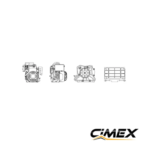 Gasoline Engine 4.3 HP CIMEX G100