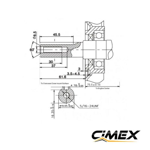 Petrol Engine 6.5 HP CIMEX G200