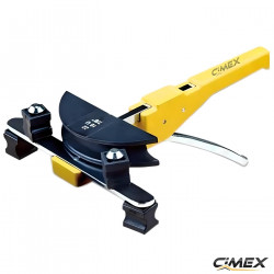 Portable manual bender for pipes made of soft copper, coated soft copper and aluminum from 6-22 mm. Portable manual bender for pipes made of soft copper, coated soft copper and aluminum from 6-22 mm.