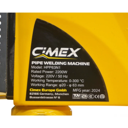 Polypropylene Pipe Soldering Iron Ø20-Ø63, 2200W