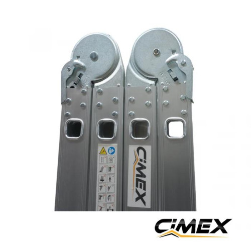 Multifunctional Aluminum Folding Ladder – 4.66 m (4x4)