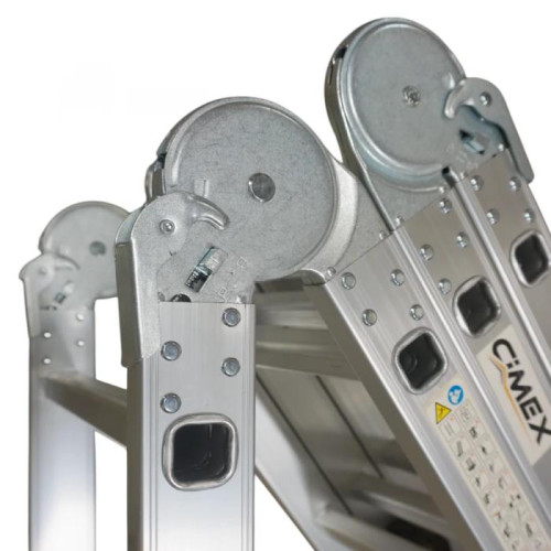 Multifunctional Aluminum Folding Ladder – 4.66 m (4x4)