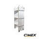 Multifunctional Aluminum Folding Ladder – 4.66 m (4x4)