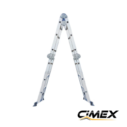 Multifunctional Aluminium Folding Ladder - 3.54 m (4x3) CIMEX Multifunctional Aluminium Folding Ladder - 3.54 m (4x3) CIMEX