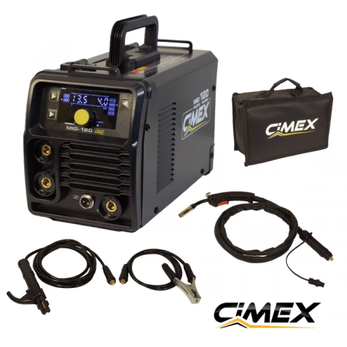 MIG/MMA/Lift Tig Wire Feeder for Gasless Welding CIMEX MIG-120/ 3 in 1 + Gift