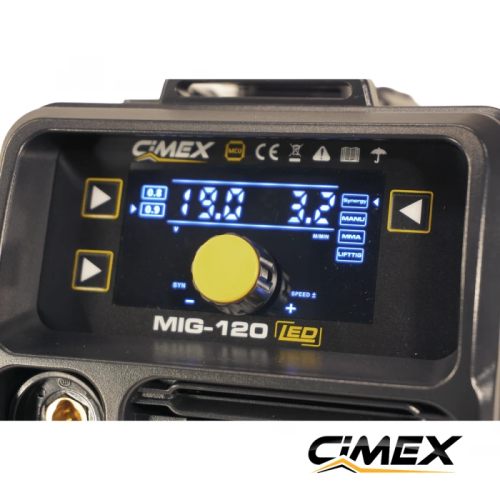 MIG/MMA/Lift Tig Wire Feeder for Gasless Welding CIMEX MIG-120/ 3 in 1 + Gift