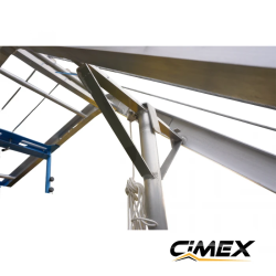 Lift for construction materials and photovoltaic panels CIMEX PL200RS - 19m / 250kg