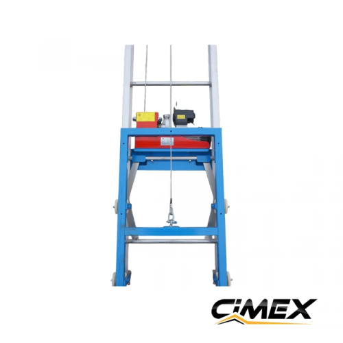 Lift for construction materials and photovoltaic panels CIMEX PL200RS - 19m / 250kg