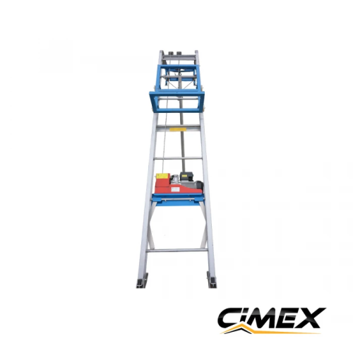 Lift for construction materials and photovoltaic panels CIMEX PL200RS - 19m / 250kg
