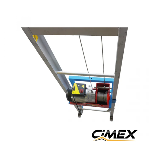 Lift for construction materials and photovoltaic panels CIMEX PL200RS - 19m / 250kg
