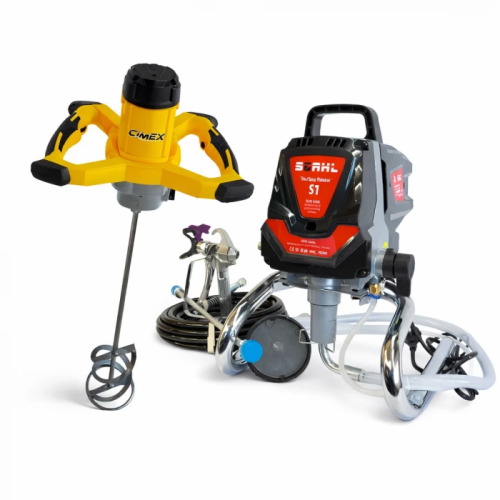 PROMO PACKAGE! Mixer for construction mixes CIMEX PMIX1800 and STAHL Easy Paint S1 painting machine