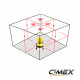 Laser level with 5 beams, self-leveling CIMEX 1H4V