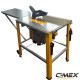 Single-phase table saw, 2200 W, 1600 x 550 mm