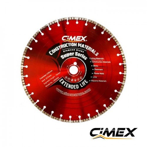 Diamond blade 450 mm for construction materials CIMEX CMS450 Diamond blade 450 mm for construction materials CIMEX CMS450