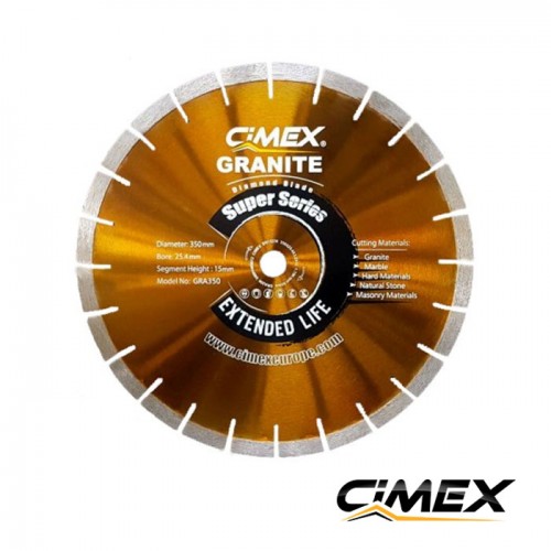 Diamond granite blade 350 mm CIMEX GRA350 Diamond granite blade 350 mm CIMEX GRA350