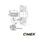 PETROL ENGINE 13hp 4-STROKE SINGLE CYLINDER CIMEX G390