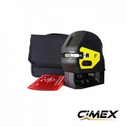 Self-levelling linear laser with cone prisms, five intersecting planes cross line CIMEX SL5D  Self-levelling linear laser with cone prisms, five intersecting planes cross line CIMEX SL5D